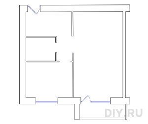 перепланировка однокомнатной квартиры
